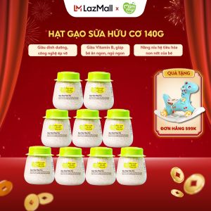 Combo 9 hũ gạo sữa hữu cơ Mămmy chuyên dùng nấu cháo ăn dặm cho bé từ 6 tháng 140gr/ hũ