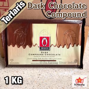 Tulip Dark Chocolate Compound Cokelat Coklat Hitam Blok Batang 1 KG