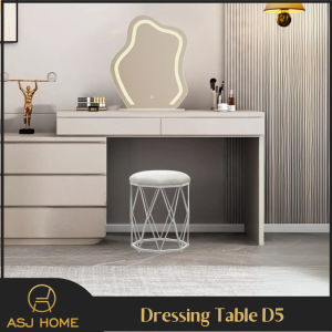 ASJ_Elegant Modern Light Luxury Dressing Table D5 & D6 With Chest Drawer Full Set + Stool (FREE LED MIRROR & STOOL) - SHIP FROM IPOH
