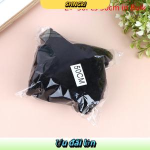 SHNGki 50 cái tóc Net Đen đàn hồi bó tóc vô hình hairnet lưới Bun tóc Net 30 50 60cm Phụ kiện tóc