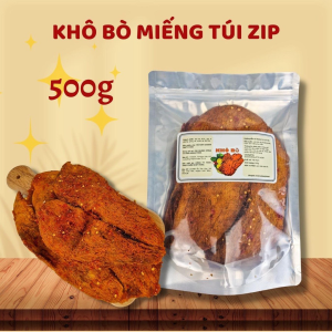 500G Túi Zip Khô Bò Miếng Hút Chân Không - CHẤT LƯỢNG THƯỢNG HẠNG