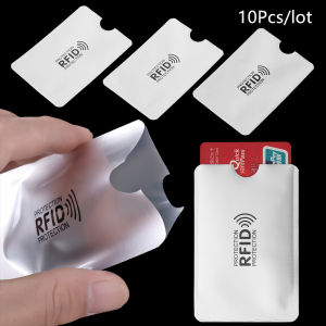 10 Cái Smart Ngăn Chặn Quét Nhôm Chống Trộm Ví Rfid Chủ Thẻ ID Thẻ Ngân Hàng Trường Hợp Thẻ Bảo Vệ Tay Áo