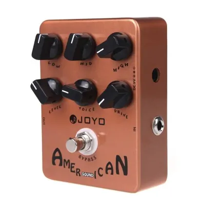 JOYO American Sound Amp Simulator Pedal of Fd 57 Deluxe Amplifier from Clean to Overdrive Sound for Electric Guitar Effect - Bypass (JF-14)