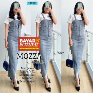 Overall Jeans Skinny Jumpsuit Wanita Terbaru Ozza Outer Muslim Maxy Dress Baju Kodok Rok Span Melar