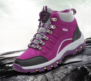 Sepatu Wanita Cewek Gunung Waterproof Sepatu Hiking Boots Sepatu Mendaki Sneaker Tali Olahraga Outdoor Trekking 138