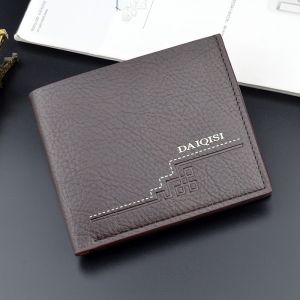 DAIQISI 9336 DOMPET UANG LIPAT TEBAL DUA BIFOLD WALLET BAHAN LEMBUT DITANGAN