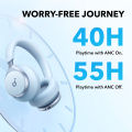 Soundcore by Anker, Space One, Bluetooth 5.3 ANC Headphones, 2X Stronger Voice Reduction, 40H ANC Playtime, App Control, LDAC Hi-Res Wireless Audio, Comfortable Fit, Clear Calls. 