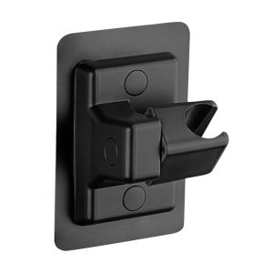 FPXR8 1ชิ้นค่ะ แบบพกพาได้ อุปกรณ์ติดผนัง กาวในตัว ล็อคได้ มือถือแบบมือถือ ชั้นวางฝักบัวอาบน้ำ ที่ยึดหัวฝักบัว อุปกรณ์เสริมในห้องน้ำ ฉากยึดฝักบัว