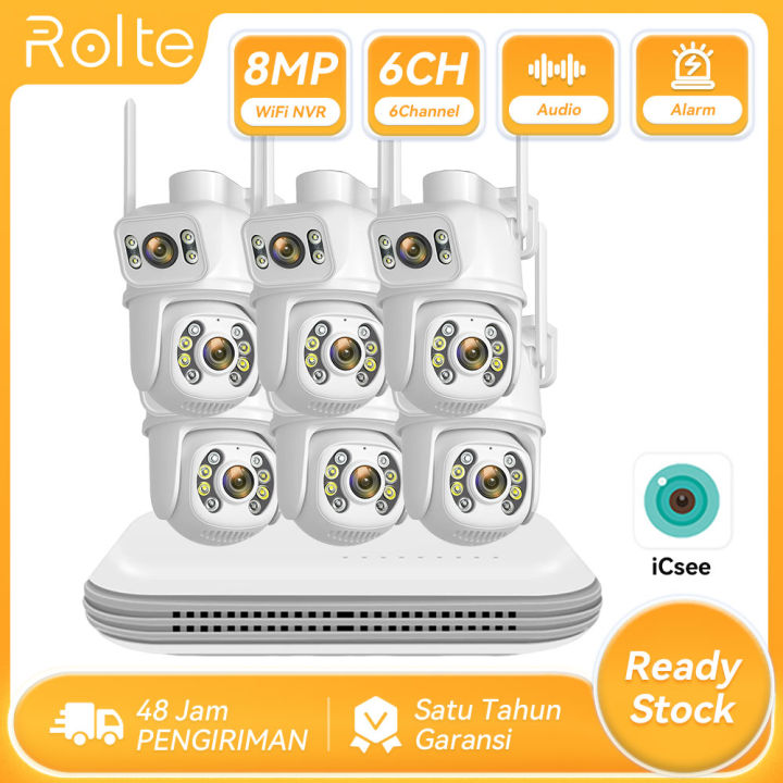 Rolte%20Pakte%20CCTV%208%20Channel%206%20Kamera%208MP%20PTZ%20WiFi%20Suara%20Dua%20Arah%20By%20iCsee%20-%20Image%202
