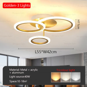 Living Room Chandelier Nordic Simple Circular Lamp bedroom Light LED Modern Dining Room Ceiling Lamp