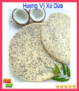 (FREESHIP) Bánh tráng dừa Mỹ Lồng Bến Tre ( túi 10 Bánh lớn) loại đặc biệt