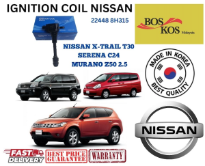 High-Performance Ignition Coil for Nissan X-Trail/T30/T31/Murano/Z50/Serena/C24/Teana/Sentra/Almara/Altima - 22448-8H315