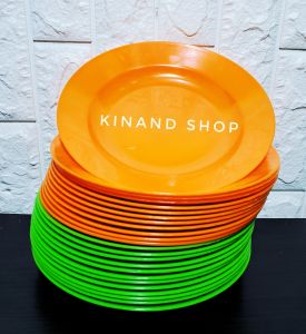 MURAH  2 LUSIN /24 PCS PIRING PLASTIK MIKA SEMI MELAMIN TERLARIS