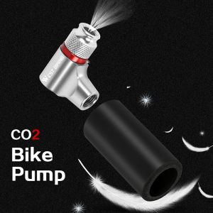WEST BIKING CO2 Pump For Bicycle Schrader Presta Adapter Bike Pump Inflator Aluminum Tire Tube Mini Hand Pump NO CO2 Cartridge