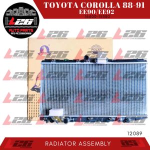 12089 Toyota Corolla EE90 EE92 1988-1991 Radiator Assembly A/T 327X668X26mm 1ROW (Polar)