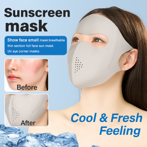 Sunshade Non-heated Porous Design Sun Mask Shade Adults Ice Sensation Without Stuffiness