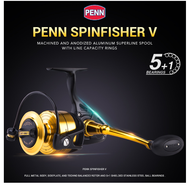 PENN SPINFISHER V Spinning Reel ( High Speed )