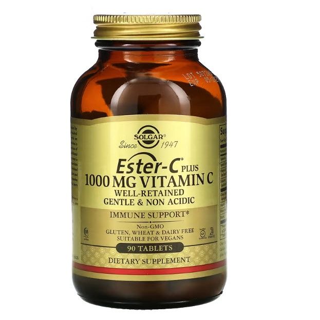 [พร้อมส่ง] Solgar EsterC Plus วิตามิน ซี Vitamin C 5001,000 mg 90180