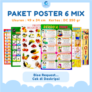 Paket Poster 6 Mix Bisa Request