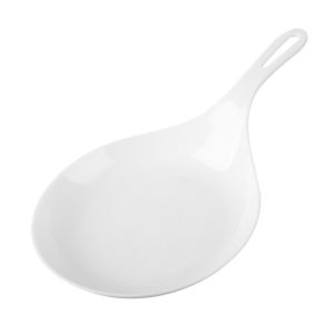 Korean Handheld Dish Fashion White With Handle Large Spoon Tray Fries Fried Chicken Snack Plate Fruit Dessert Cake Platter New