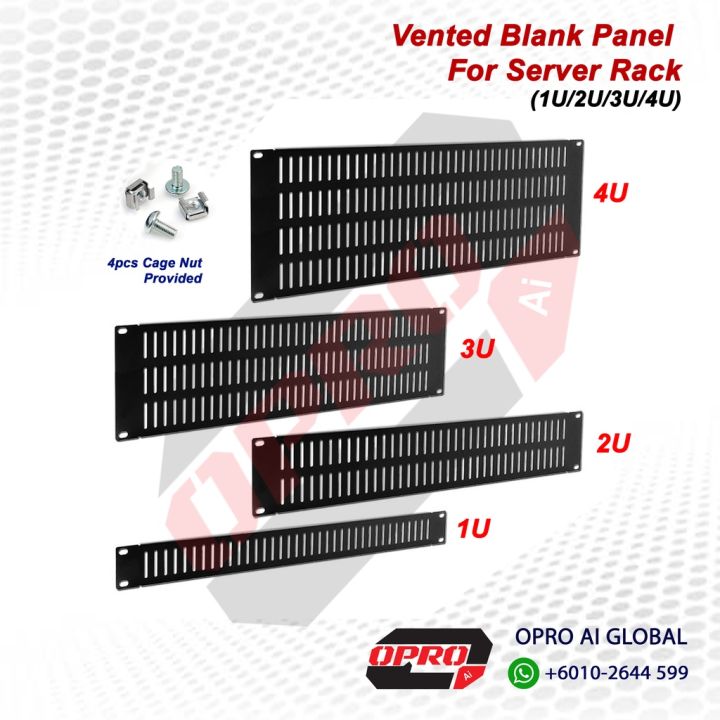 [AIRFLOW] PRIMESTAR 19'' Inch Vented Blank Panel For Server Rack 1U, 2U ...