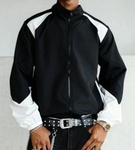 Mens Color-Blocked Jacket lightweight Casual Travel Windproof and Wear-Resistant High-Quality Fabric Boyfriend Gift 2026