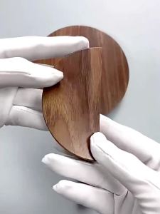 New Chinese Cabinet Door Handle Solid Wood Drawer Handle Modern Simple High-End Long Wardrobe Cabinet Cabinet Handle Half RoundSolid