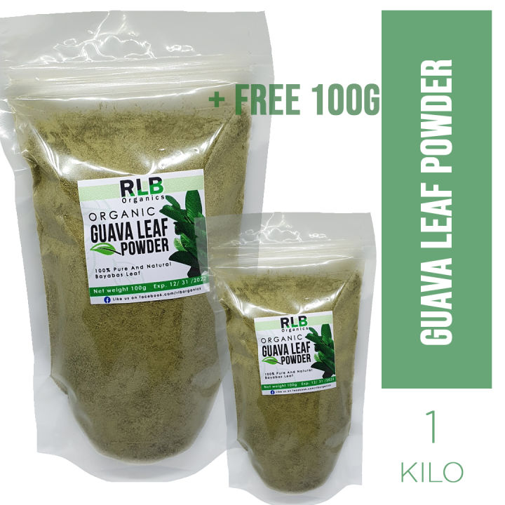 Guava Leaf Powder 1kg + Free 100g Anti-Diabetic Cancer Support Anti ...