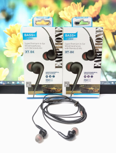Handsfree + MIC XT-04 Extra Bass Super Premium In-Ear Headset Stereo Earphone