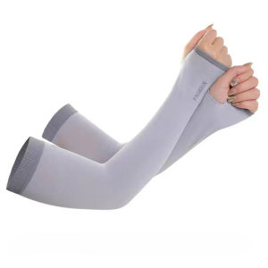 Ice Silk Cool Loose Arm Sleeves Breathable Sun UV Protection Driving Motorcycle Cycling Arm Gloves Long Sleeves Hand Protector