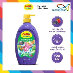 Tắm gội toàn thân em bé Carrie Junior 700g/500ml(chai)