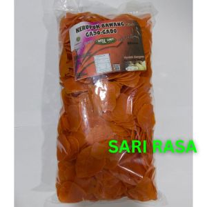 Kerupuk Gado Gado Warna Oranye Kuning / Kerupuk Bawang 500gr (REPACKED)