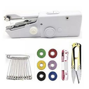 【Fast ship】Sewing at home just press 】Handy stitch hand-held electric sewing machine set Mini Portable Tailor Home Travel Mini Electric Sewing Machine Accessories Portable Handheld Sewing Machine