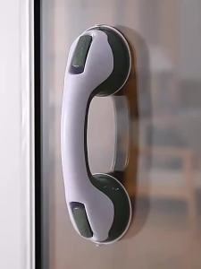 I know 2pcs Bathroom Shower Support Grab Bar Grip Suction Cup Tub Bath Safety Handle - intl