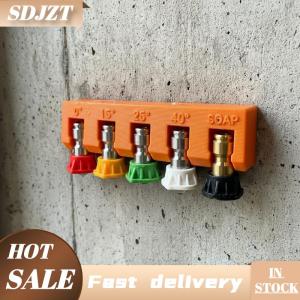 SDJZT Quick Connect 1/4 Inch Pressure Washer Nozzle Holder 5Port Organizer Tool for Fast Storage and Outdoor Cleaning Convenience