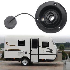 GFNIE4 Round RV Gravity Water Inlet Black Plastic Gravity Fresh Water Fill Hatch Inlet Gravity Fill Camper Fresh Water Gravity Hatch Travel Trailers