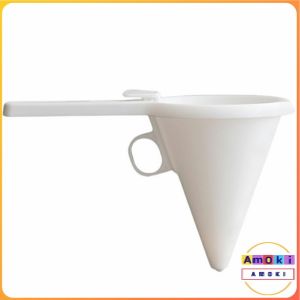 Amoki White Adjustable Plastic Funnel for Baking Cake Decorating Tools Kitchen Accessories Easy Operating Funnels