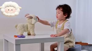 Interactive Singing Walking Lamb Plush Toy - Soft Stuffed Animal with Leash! Electronicfor Babies & Toddlers a birthday gift.