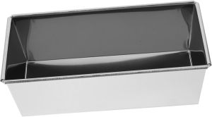 SOLUSTRE Stainless Steel Loaf Pan No Lid Nonstick Bread Baking Mold 1-Piece Kitchen Toast Mold for Baking Bread for Sandwiches and Toast