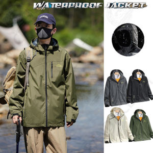 ZITY Mens Outdoor Shark Skin Jacket Waterproof Windproof Hooded Windbreaker Coat for Hiking
