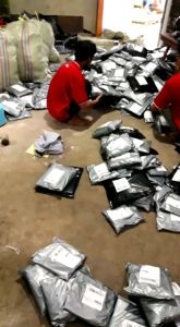 kemeja flanel lengan panjang pria wanita catur coklat karamel bisa cod