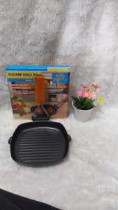 HIROSHI PEMANGGANG ANTI LENGKET SQUARE GRILL PAN 20 CM COCOK UNTUK MEMANGGANG SATE DAGING
