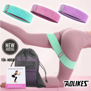 Dây Kháng Lực Miniband Hỗ trợ tập mông chính hãng Aolikes - Chất liệu Polyeste Cotton