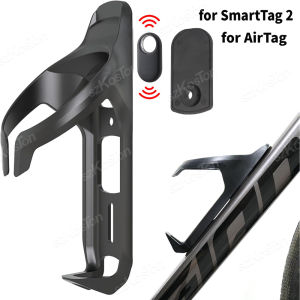 Compatible with Airtag Hidden on Bike Water Bottle Holder MTB Road Bike GPS Anti-Theft Waterproof for Airtag Holder for SmartTag 2 Bicycle Water Bottle Cage Stealth Conceal Durable Plastic Drink Cup Bracket