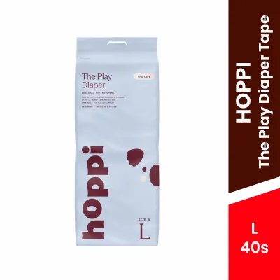 HOPPI The Play Diaper Tape (NB 62s / S 56s / M 44s / L 40s)