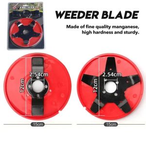 Dual-use Grass Trimmer Head Weeder Plate Blades Multi-function Lawn Mover Disc Brush Cutter Paddy Field Dry Land Garden Tool