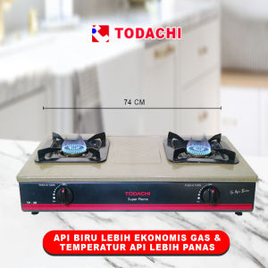 Todachi Kompor Gas 2 Tungku 74 cm (TP2E)