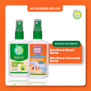 Bite Block Naturals Citronella Spray 100mL & Sand Mite Spray 100mL
