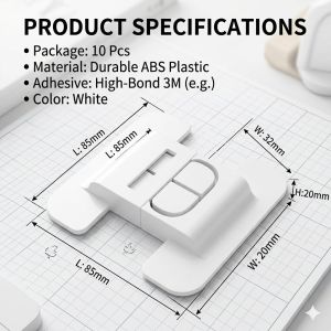 10pcs Fridge Lock Universal Child Safety Anti-Opening Freezer Latch