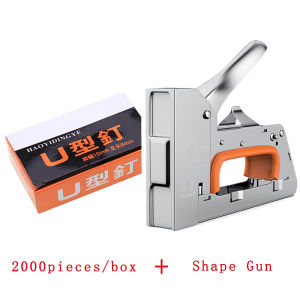Heavy duty Staple Gun Tacker Heavy Duty Gun U-shaped Nail 1008F 2000PCS